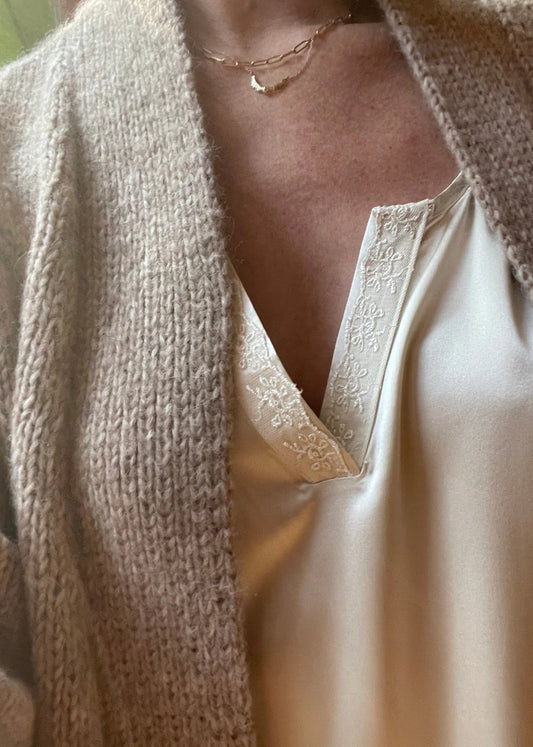 Lilly Nightgown in Ivory Silk